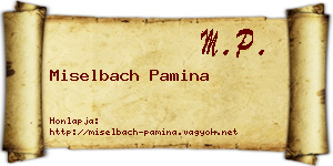 Miselbach Pamina névjegykártya
